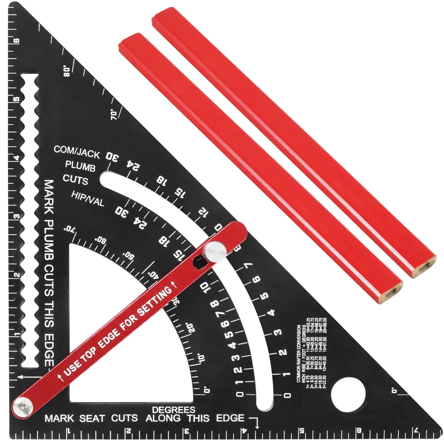 Adjustable Angle Carpenter Ruler