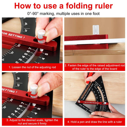 Adjustable Angle Carpenter Ruler