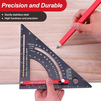 Adjustable Angle Carpenter Ruler